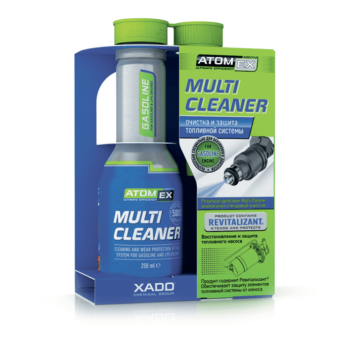 XADO Fuel System Multi Cleaner - Gasoline Additive - Automotive Gas Injector and Valve Treatment
