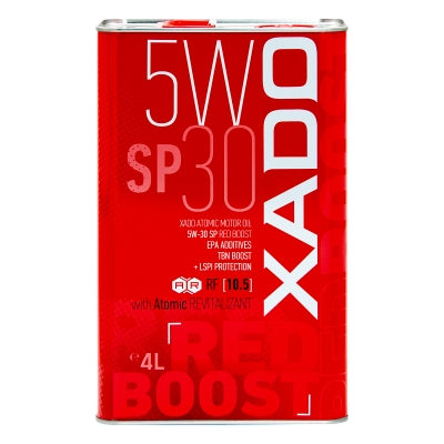 XADO Atomic Oil 5W-30 SP RED BOOST - High-Performance Synthetic Motor Oil with REVITALIZANT® & RED BOOST Additive