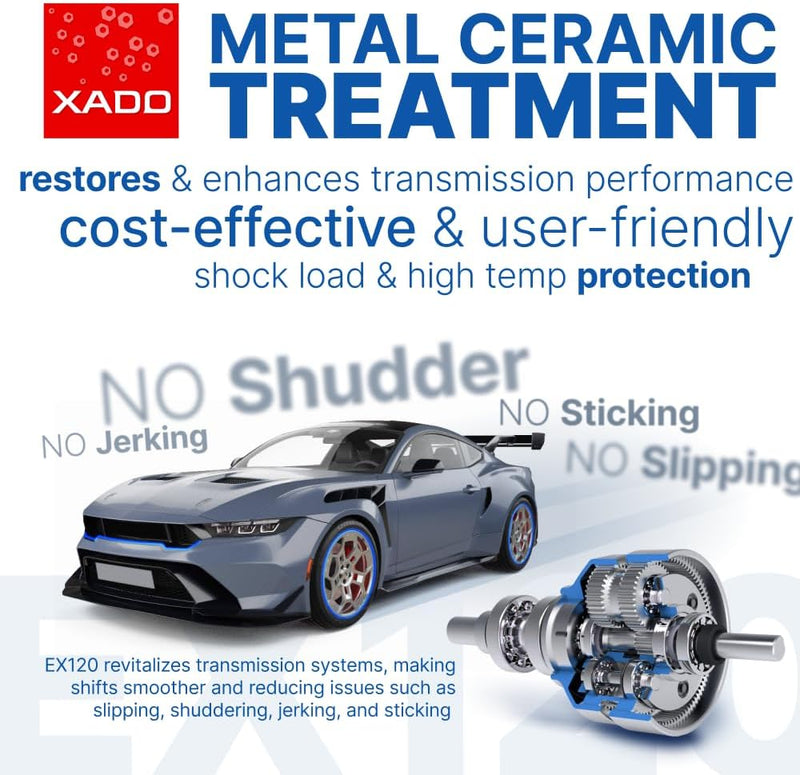 XADO EX120 Revitalizant for Automatic Transmission - Oil Additive - Restore and Fix CVT - Shudder Slipping & Sticking Protectant Fluid