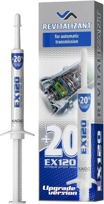 XADO EX120 Revitalizant for Automatic Transmission - Oil Additive - Restore and Fix CVT - Shudder Slipping & Sticking Protectant Fluid