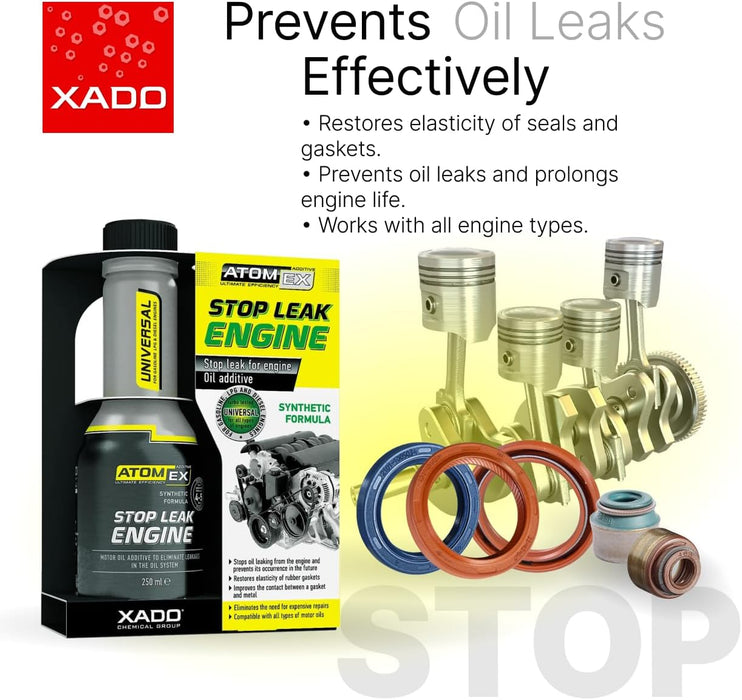 XADO Engine Oil Stop Leak Concentrate - Oil Leak Sealer