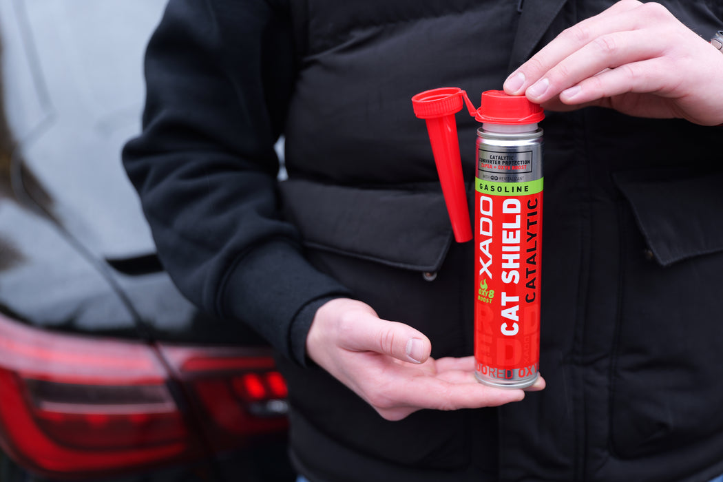 XADO RED CAT SHIELD – Catalytic Converter & Combustion System Cleaner with Revitalizant (250 ml)