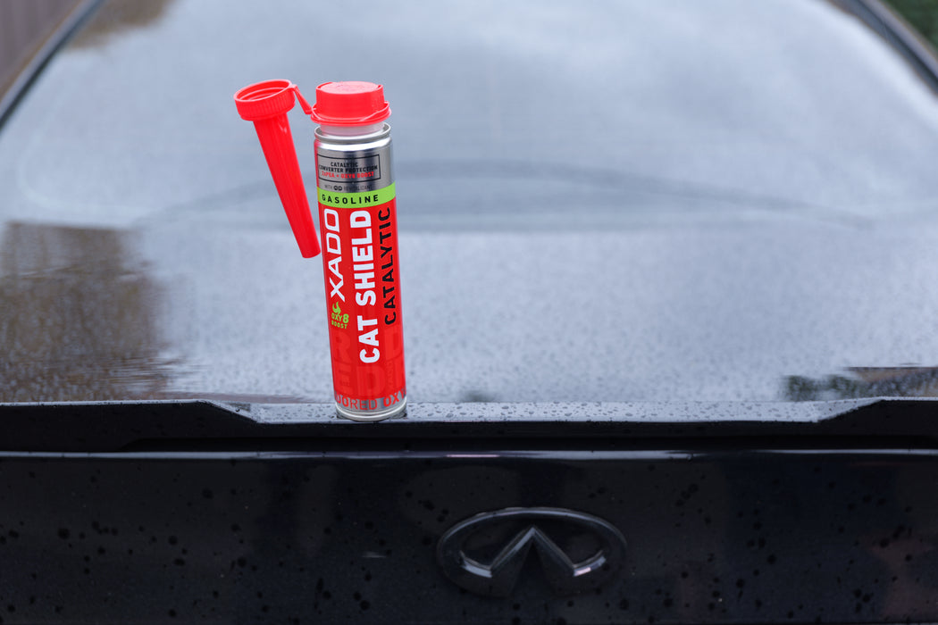 XADO RED CAT SHIELD – Catalytic Converter & Combustion System Cleaner with Revitalizant (250 ml)