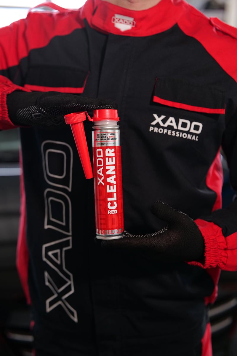 Limpiador Rojo XADO Gasolina – Limpiador y Descarbonizante del Sistema de Combustible (250 ml)