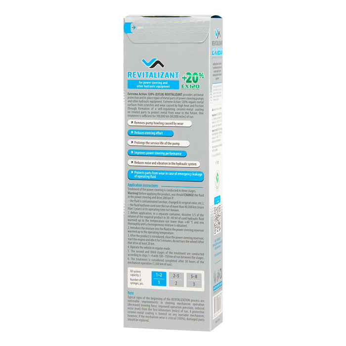 XADO Revitalizant EX120 para el servomotor hidráulico y otros equipos hidráulicos