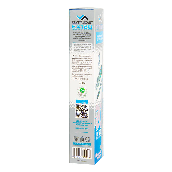 XADO Revitalizant EX120 para el servomotor hidráulico y otros equipos hidráulicos