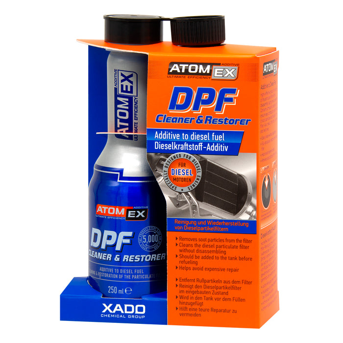 Limpiador DPF XADO - Aditivo para el tratamiento del filtro de partículas diésel - Limpieza del sistema de escape diésel