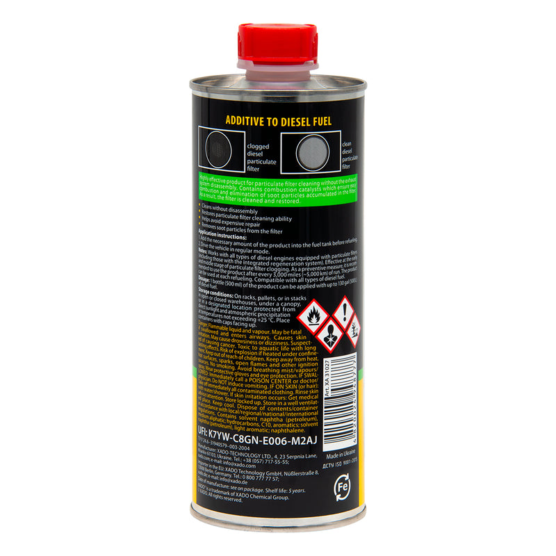 Limpiador de filtros de partículas diésel XADO Xtreme DPF para semirremolques
