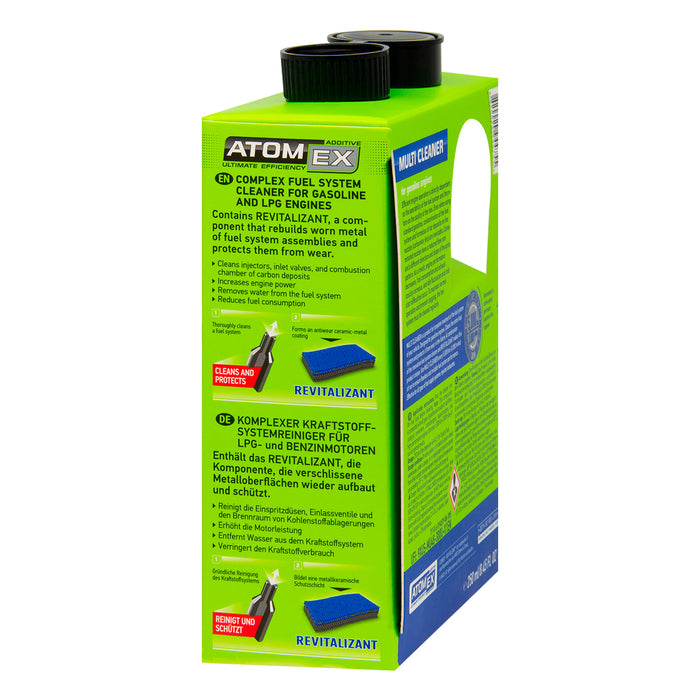 XADO Fuel System Multi Cleaner - Gasoline Additive - Automotive Gas Injector and Valve Treatment