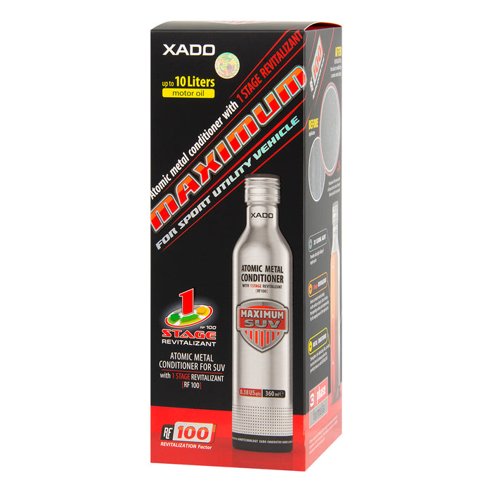 XADO 1 Stage Maximum SUV – Engine Revitalizant for 5–10 Qt. Engines