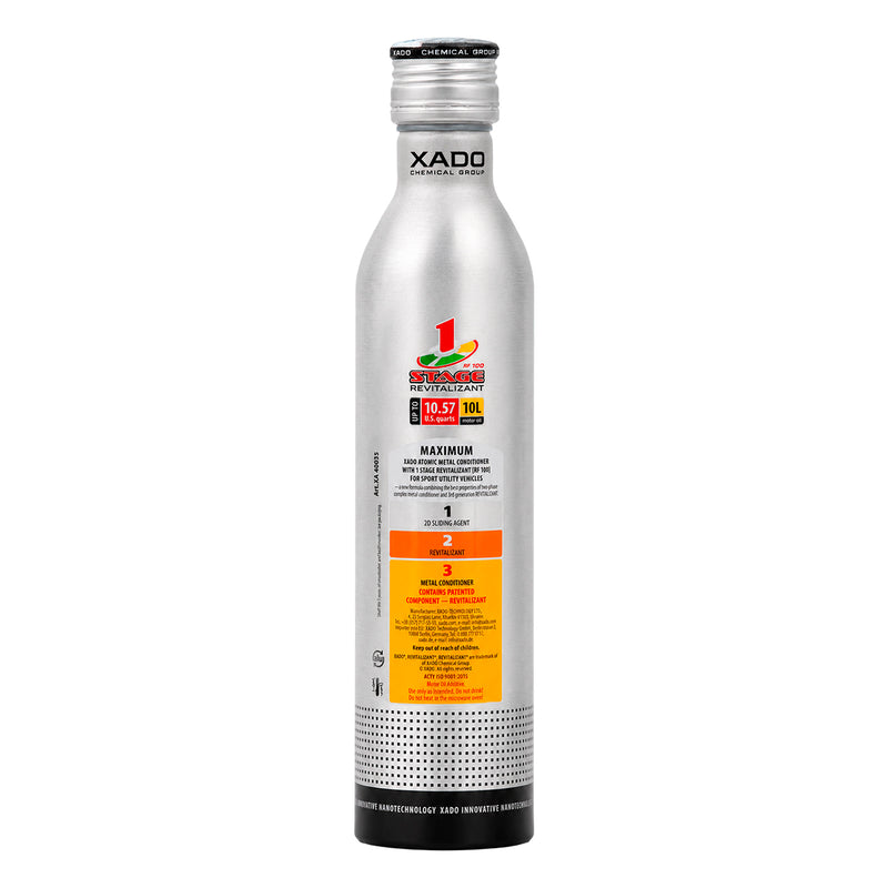XADO 1 Stage Maximum SUV – Engine Revitalizant for 5–10 Qt. Engines