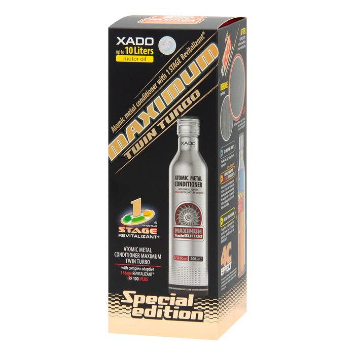 XADO Atomic metal conditioner Maximum Twin Turbo with complex adaptive 1 Stage Revitalizant®