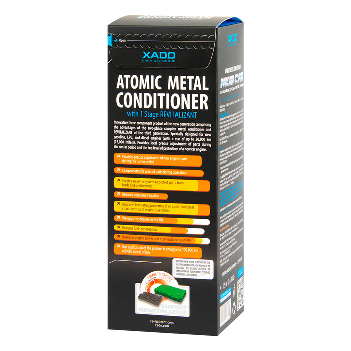 XADO Atomic Metal Conditioner New Car with 1 Stage Revitalizant