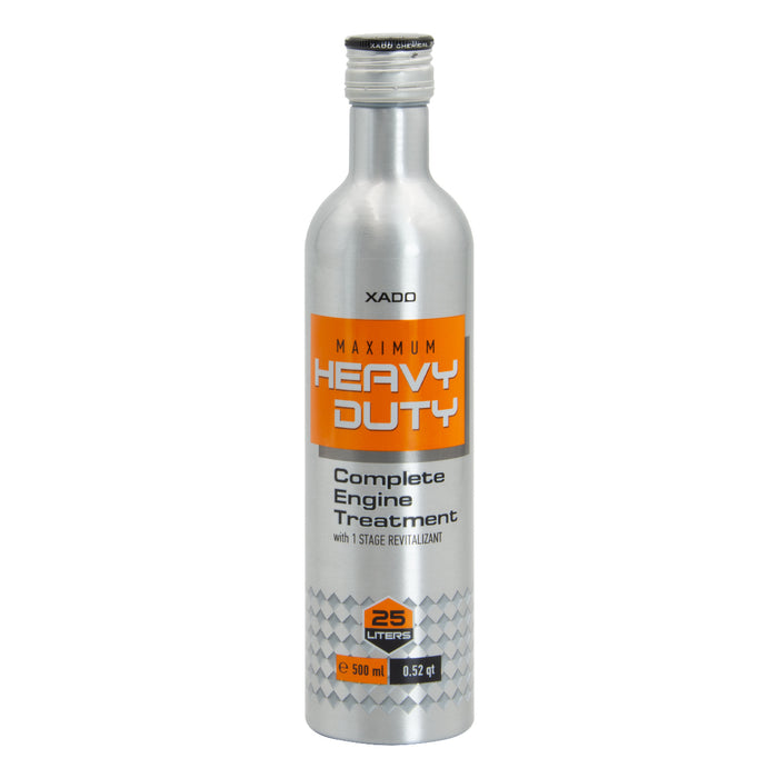 XADO 1 Stage Maximum Heavy Duty – Metal Conditioner for Medium to Heavy-Duty Engines | 10-25 Qt.