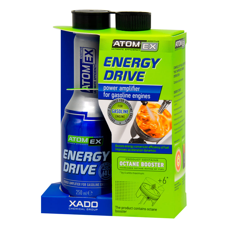 XADO Energy Drive: potenciador avanzado de octano y potenciador del rendimiento del motor para vehículos de gasolina