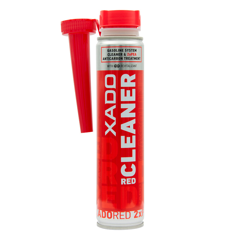 Limpiador Rojo XADO Gasolina – Limpiador y Descarbonizante del Sistema de Combustible (250 ml)