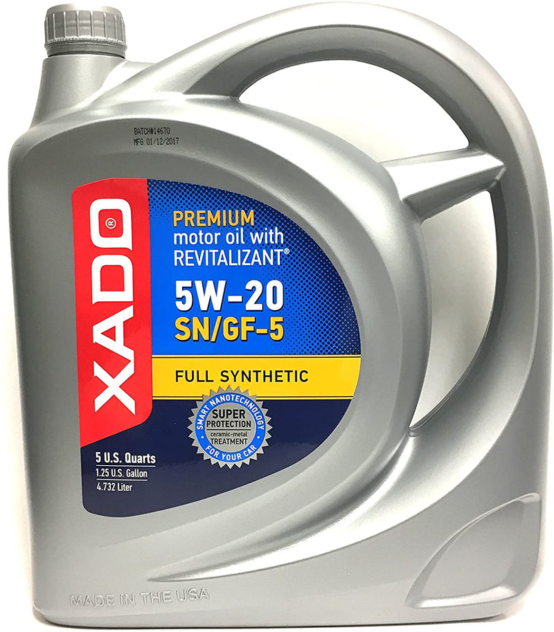 XADO 5W-20 SN/GF-5 Motor Oil - EXPIRED